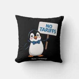 ペンギンおもしろい類の関税撤廃に対する笑わされる抗議 クッション