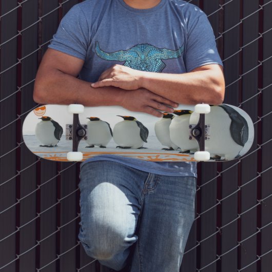 ペンギンおもしろい スケートボード (室外3)