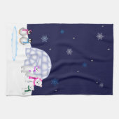 ペンギンおよび白くまタオル キッチンタオル (横)