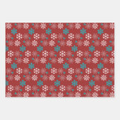 ペンギンお洒落とポーラベアウォーターカラーアート ラッピングペーパーシート (正面2)