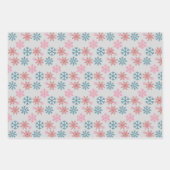 ペンギンお洒落アイス魚釣りウォーターカラーアート ラッピングペーパーシート (正面2)