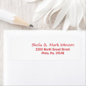 ペンギンお洒落スキークリスマスツリーアート ラベル (インサイチュ)