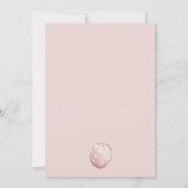 ペンギンお洒落誕生日 | ヴィンテージピンク 招待状 (裏面)