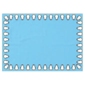 ペンギンかわいい冬の最初の誕生日テーブルクロス テーブルクロス (正面(横))