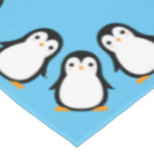 ペンギンかわいい冬の最初の誕生日テーブルクロス テーブルクロス (アングル)