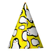 ペンギンかわいい冬の最初の誕生日パーティー帽子 パーティーハット (裏面)