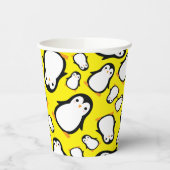 ペンギンかわいい冬の第1誕生日パーティー紙カップ 紙コップ (左)