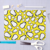 ペンギンかわいい冬の第1誕生日パーティー 薄葉紙 (クラフト)