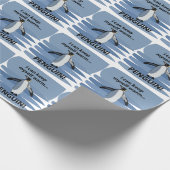 ペンギンかわいい動物おもしろい誕生日 ラッピングペーパー (角)