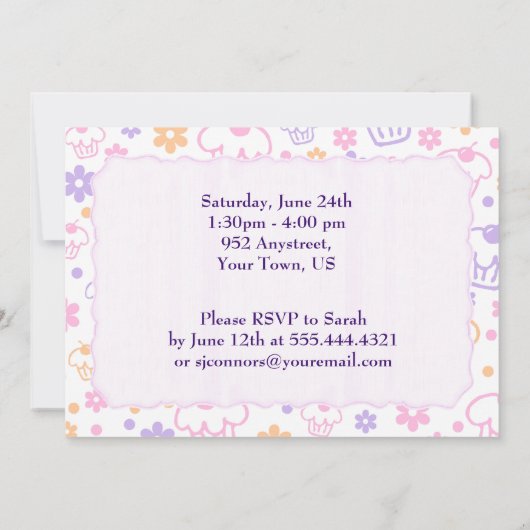 ペンギンかわいこちゃん – ガールセカンド 招待状 (裏面)