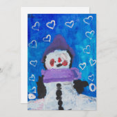 ペンギンがウィンターカードを愛す シーズンカード (正面/裏面)