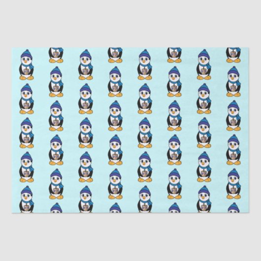 ペンギンがハヌカーでドレイドルを開催 薄葉紙 (正面)