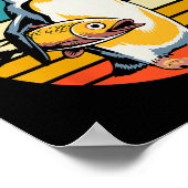 ペンギンがペンギンに抵抗おもしろいする ポスター (角)