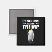 ペンギンがペンギンに抵抗おもしろいする マグネット (正面/裏面)