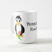 ペンギンがロック コーヒーマグカップ (正面左)