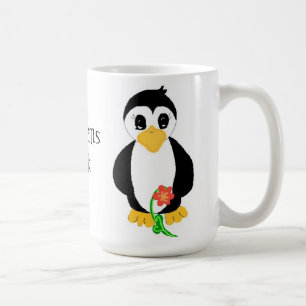 ペンギンがロック コーヒーマグカップ