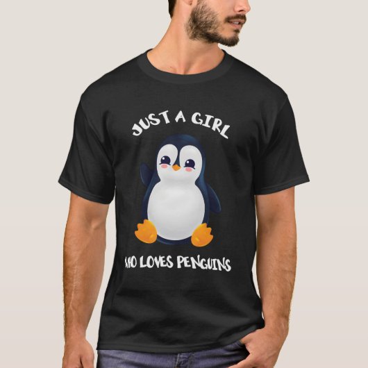 ペンギンが大好きな人 Tシャツ (正面)