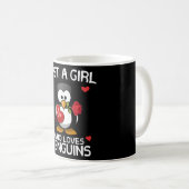 ペンギンが大好きな女の子 コーヒーマグカップ (正面右)