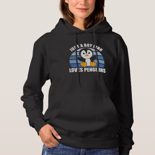 ペンギンが大好きな少年たち – かわいいペンギン パーカ (正面)