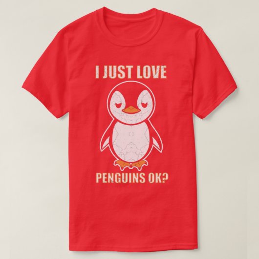 ペンギンが大好き1 Tシャツ (デザイン正面)