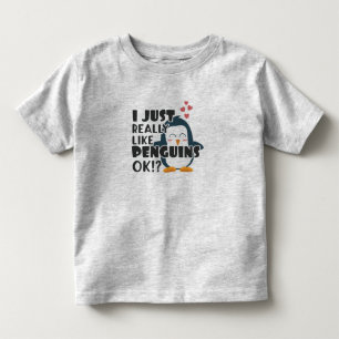 ペンギンが好きかわいい? トドラーTシャツ
