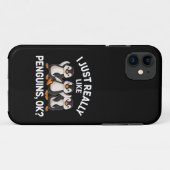 ペンギンが好きなだけです Case-Mate iPhoneケース (裏面(横))