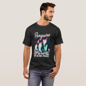 ペンギンが好きな人と可愛いAのための面白いペンギンデザイン Tシャツ (正面フル)