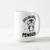 ペンギンが好きな女の子 コーヒーマグカップ (正面右)