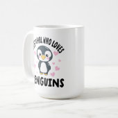 ペンギンが好きな女の子 コーヒーマグカップ (正面左)