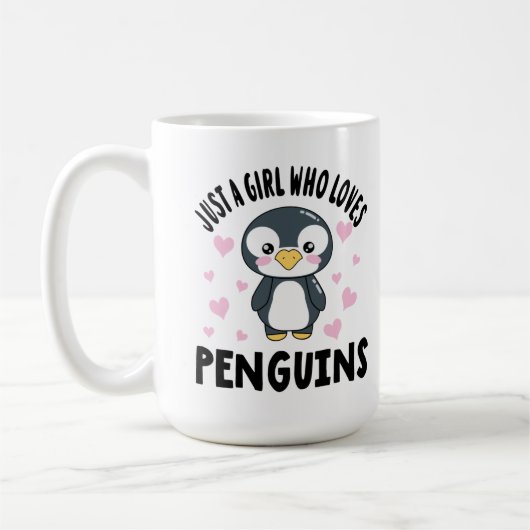 ペンギンが好きな女の子 コーヒーマグカップ (左)