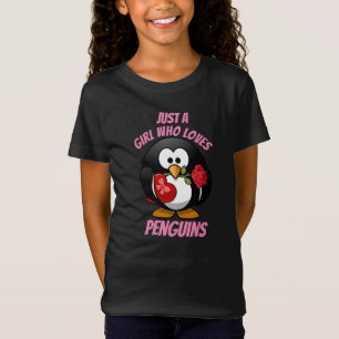 ペンギンが好きな女の子 Tシャツ