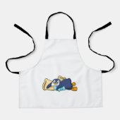 ペンギンが枕で寝る エプロン (正面)