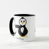 ペンギンが結婚結婚する マグカップ (正面左)