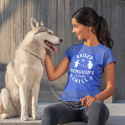 ペンギンが自然に寒さに育つ Tシャツ