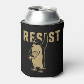 ペンギンが関税に抗議するレジストペンギン 缶クーラー (缶正面)