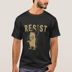 ペンギンが関税に抗議するレジストペンギン Tシャツ