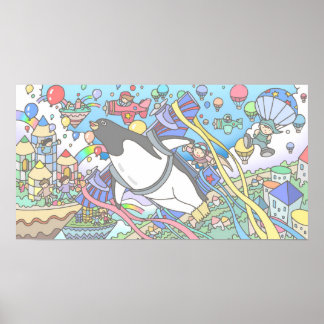 ペンギンが飛びたいと思った。 ポスター