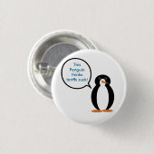 ペンギンさん、関税に反対します 缶バッジ (正面&裏面)