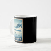 ペンギンだけどなぜか山 コーヒーマグカップ (正面左)