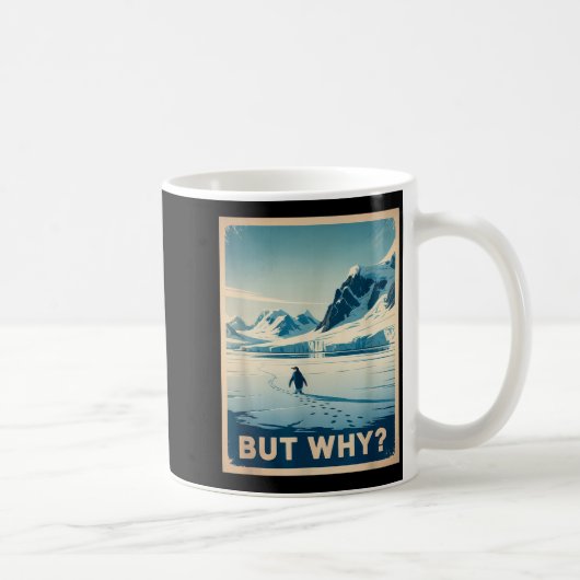 ペンギンだけどなぜか山 コーヒーマグカップ (右)