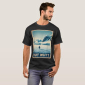 ペンギンだけどなぜ山に Tシャツ (正面フル)