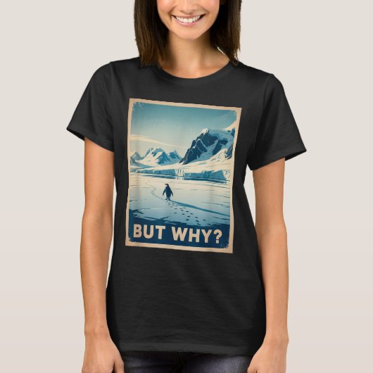 ペンギンだけどなぜ山 Tシャツ (正面)