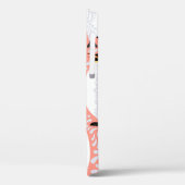 ペンギンとその子はピンクのパターンの上にいる Case-Mate iPhoneケース (裏面 / 左)