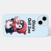ペンギンとアイスクリームフォンケース Case-Mate iPhoneケース (裏面 (横))