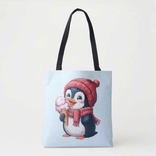ペンギンとアイスクリーム トートバッグ (正面)