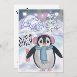 ペンギンとイグルーのノーザンライトシーン