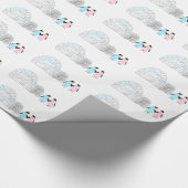 ペンギンとイグルー ラッピングペーパー (角)
