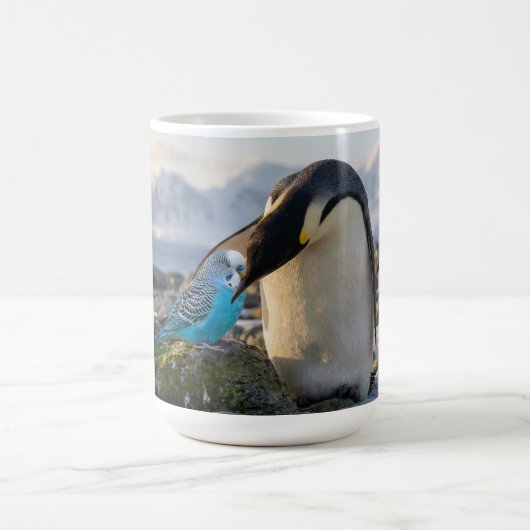 ペンギンとインコ コーヒーマグカップ (中央)