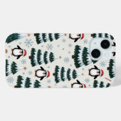 ペンギンとクリスマスツリーiPhone / iPadケース Case-Mate iPhoneケース (裏面 (横))
