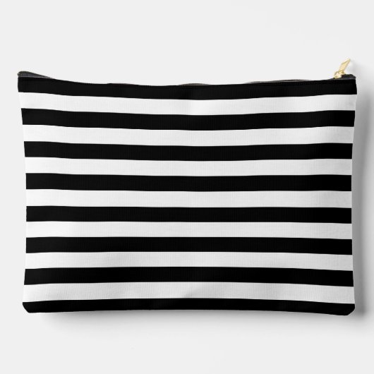 ペンギンとストライプモノグラムの アクセサリーポーチ (裏面)